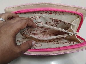 Cute Pink Textured Wallet