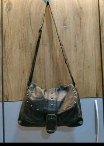 Stylish Studded Leather Crossbody Bag