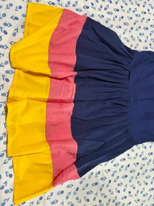 Color Block Sleeveless Dress