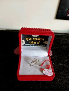 Heartshape Ring Pure Silver (wt:1.63gm)