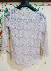 White Net Top