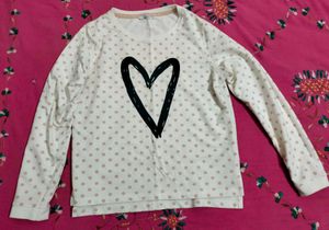 Cute Polka Dot Heart Top