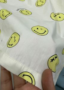 Cute Smiley Face Pajama Set