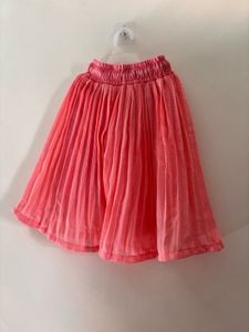 Cute Blue Top &amp; Coral Skirt Set