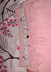 Pink boyfriend jeans