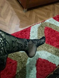 Stylish Black Patterned Tights