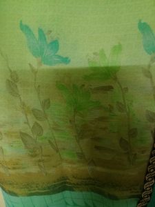 Beautiful Floral Print Saree