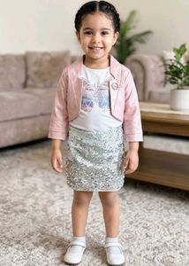 Sparkly Skirt and Jacket Set