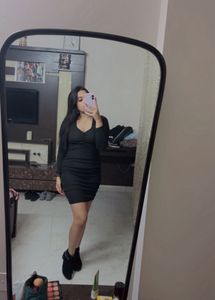 Black Bodycon Mini Dress