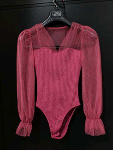 Sheer Sleeve bodysuit