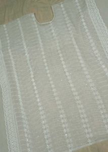 Elegant White Chikankari Kaftan