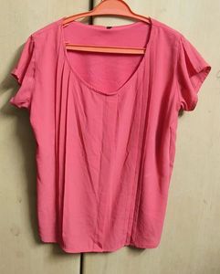 Coral Flutter Sleeve Top