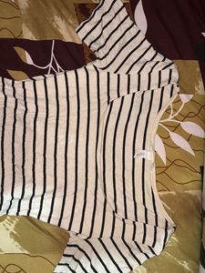 Striped Bodysuit Top
