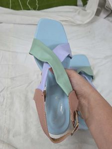 Colorful Block Heel Sandals