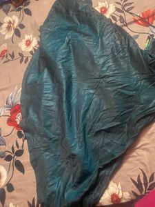 Embellished Teal Silk gown