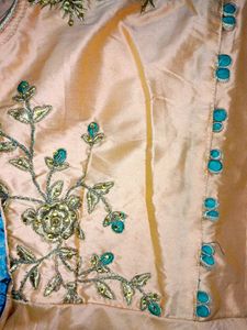 Elegant Peach Embroidered Anarkali