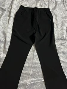 Stylish y2k Black Flare Pants with Embroidery
