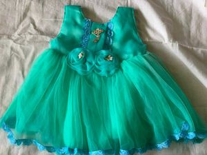 Turquoise Tulle Party Dress