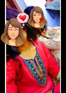 BEAUTIFUL PINK KURTA WITH EARRINGS🤌🏻