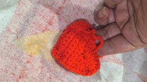 Handmade Crochet ruber band, mobile sling nd