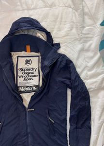 Superdry Navy Hooded Jacket