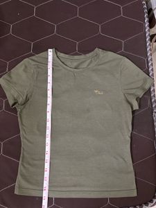 Olive Green Fitted T-Shirt