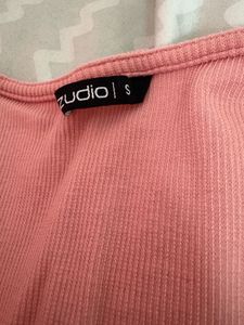 Cute Pink Long Sleeve Tank Top