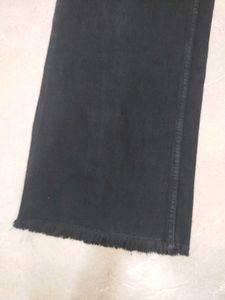 Women Trendy Ripped Black Denim Jeans