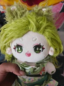Cute Plush Toy with Green Hair