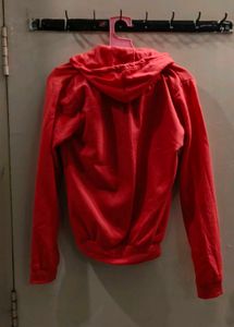 Coral Zip-Up Hoodie