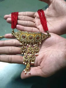 Stunning Gold Plated Kundan Necklace