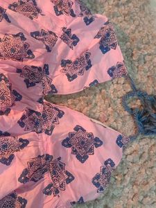 Pink Ruffled Mini Top