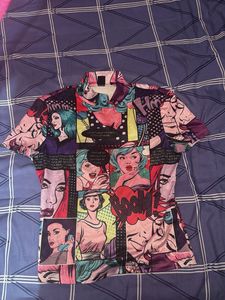 Pop Art Comic Print T-Shirt