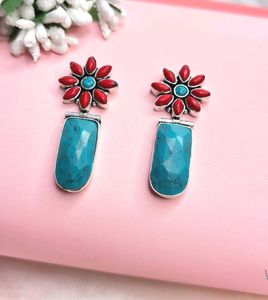 Silver Earrings Tops Pure 925 Hallmark (One Pair)