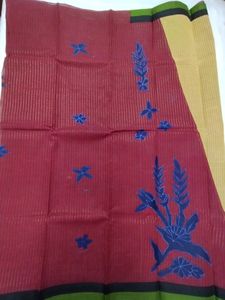 Cotton Applique Saree