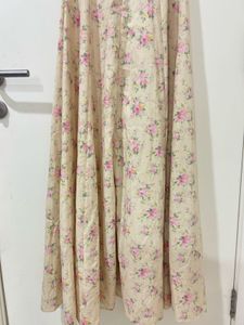 Floral Puff Sleeve Midi Dress