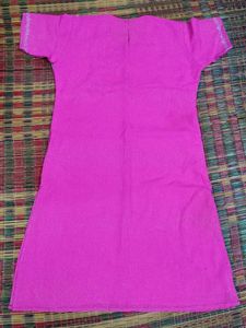 Vibrant Pink Embroidered Kurta