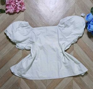 Boho Off-Shoulder Puff Sleeve Top