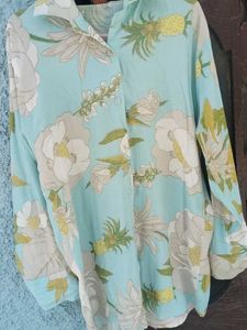 Blue Floral Print CO-ORD Set
