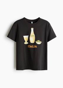 H&M black italia tshirt