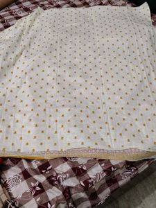 Yellow &amp; White Ethnic Kurta Set