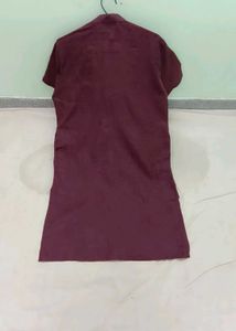 Men's Maroon Kurta