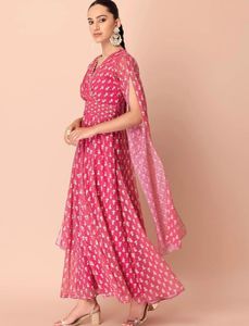 Beautiful Pink Floral Gown