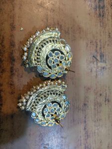 Designer Kundan Pearl Earrings
