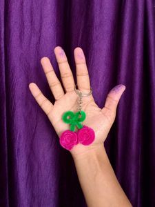 Cute Cherry Keychain