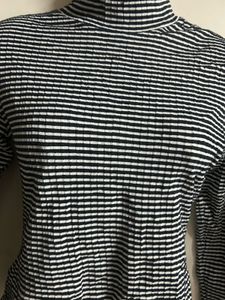 Striped Turtleneck Long Sleeve Top