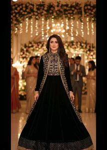 Velvet Wedding Gown🖤👌