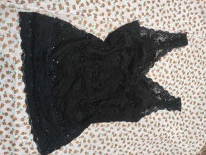 Elegant Black Lace Tank Top