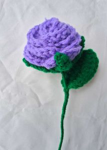 Handmade Crochet Flower Single Rose