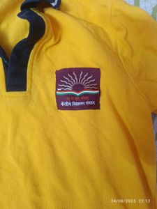 Kendriya Vidyalaya Yellow School T-shirt